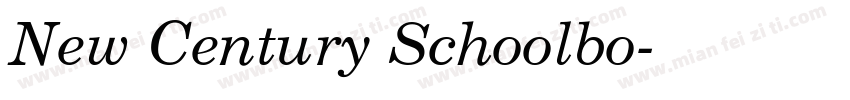 New Century Schoolbo字体转换
